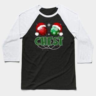 Funny Chest Nuts Couples Christmas Chestnuts Baseball T-Shirt